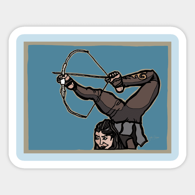 Central Asian Archer Sticker by JSnipe